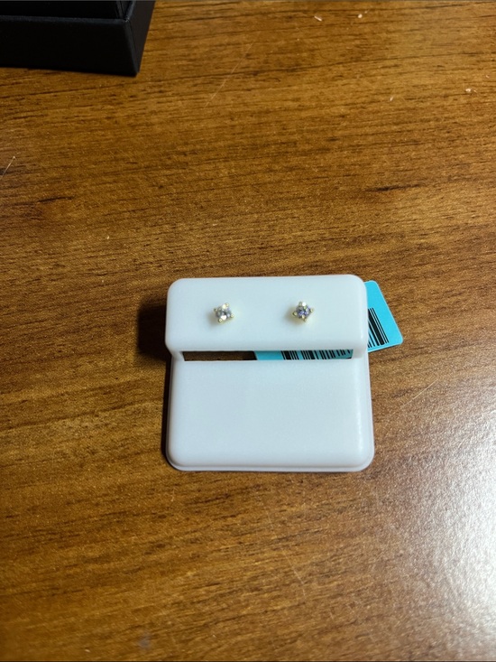 None Jewelry - Sterling Silver moissanite stud earrings